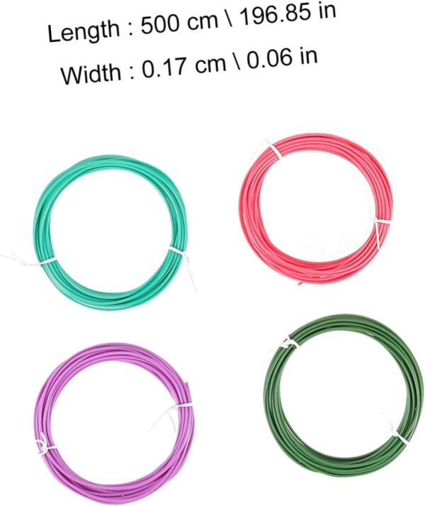PartyKindom Smooth Printing 3D Pen Filament Refills by 1.75mm Pcl Filament 20 Color Assortment 5m Each Compatible 3D Pens - Image 7