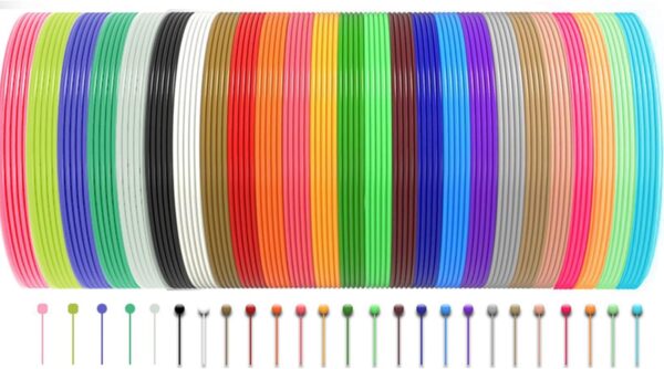 20 Colors 3D Pen Filament 1.75mm PCL Each Color 16.4 Feet 3D Pen Filament Refills 3D Printing Pen Refills High - Image 3