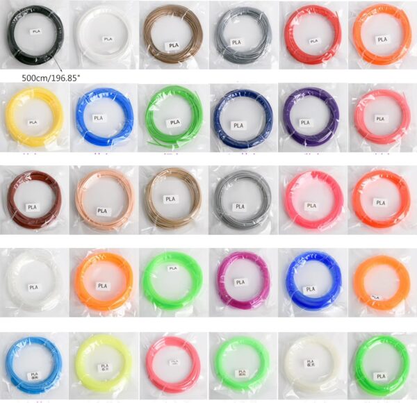 20 Colors 3D Pen Filament 1.75mm PCL Each Color 16.4 Feet 3D Pen Filament Refills 3D Printing Pen Refills High - Image 7