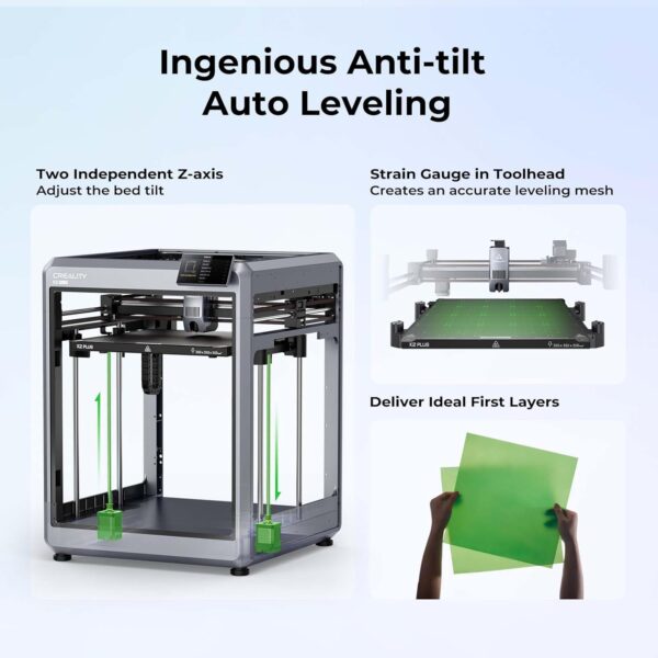 Creality K2 Plus Combo 3D Printer, Multi Color Printing with New CFS, Max 600mm/s Printing Speed, Full-auto Leveling, Next-Gen Direct Drive Extruder, Dual Al Camera, Build Volume 350 * 350 * 350mm - Image 4