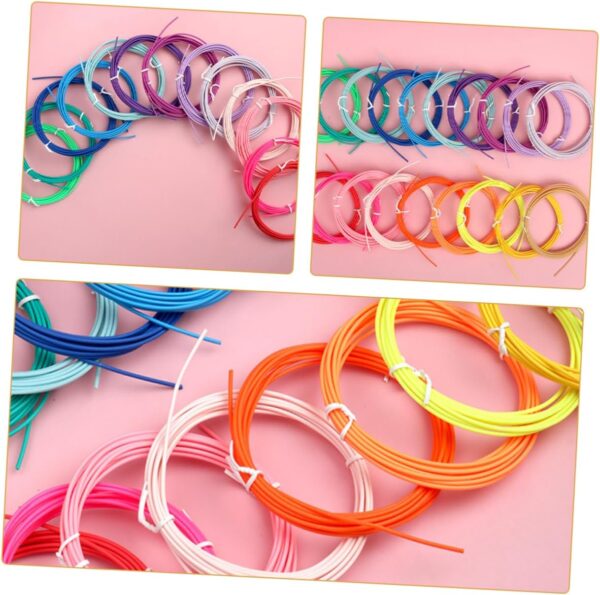 Angoily 20 Rolls Pcl Filament 3D Printer Material 3D Pen Filament Refills Low Temperature Extrusion - Image 7