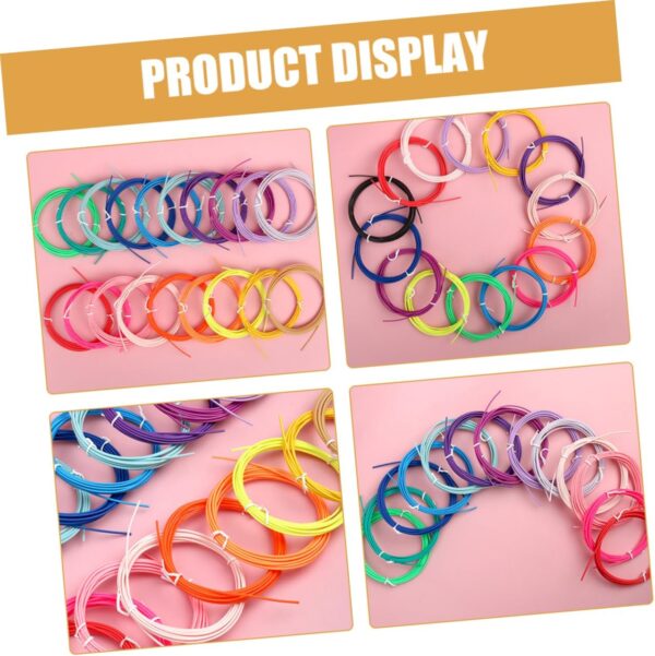 Angoily 20 Rolls Pcl Filament 3D Printer Material 3D Pen Filament Refills Low Temperature Extrusion - Image 9