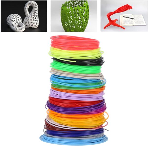 3D Pen Filament Refill, 3D Pen PLA Filament, 20 Colors 3D Printer Filament for 3D Printer Printing Pen Low Temperature - Image 5