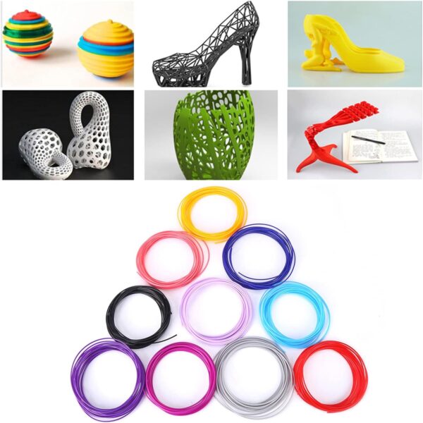 3D Pen Filament Refill, 3D Pen PLA Filament, 20 Colors 3D Printer Filament for 3D Printer Printing Pen Low Temperature - Image 6