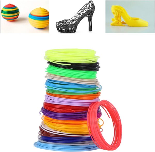 3D Pen Filament Refill, 3D Pen PLA Filament, 20 Colors 3D Printer Filament for 3D Printer Printing Pen Low Temperature - Image 7