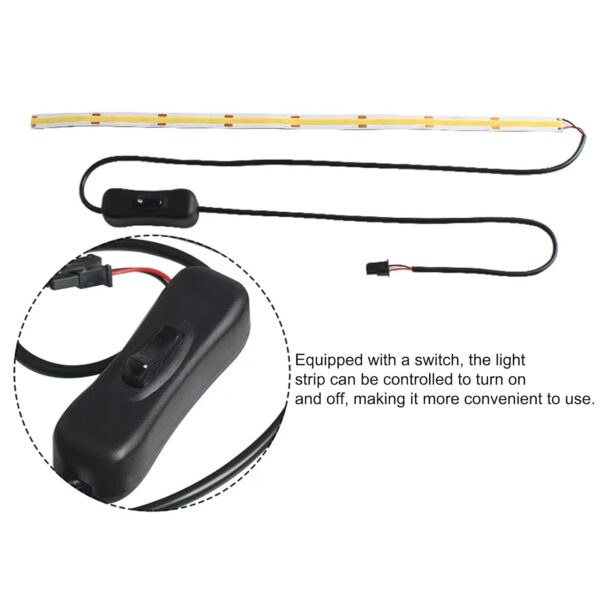 Led Light Strip for Bambu Lab A1 3D Printer Accessories 24V COB Light Bar Kit, Fill Light Ra95 24V Super Bright, Plug and Play Set, Flexible High Density Uniform Light (for BambuLab A1) - Image 6