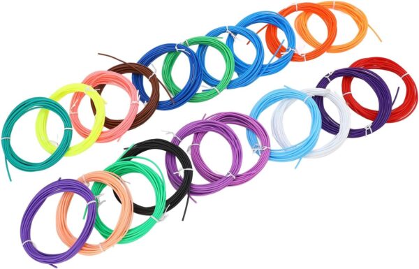 3D Printing Pen Filament 1.75mm | Low Temp PCL Material for Young Users/DIY/Crafts | 20 Vibrant Colors, Smooth & Non - Clogging | Trusted & Eco - Friendly Refill - Image 4