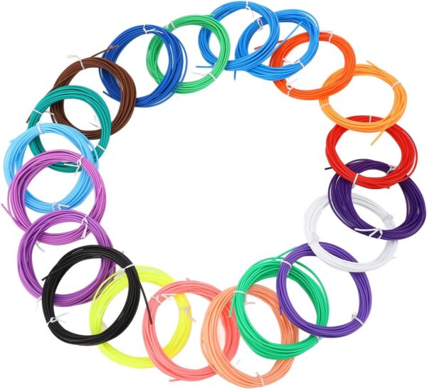 3D Printing Pen Filament 1.75mm | Low Temp PCL Material for Young Users/DIY/Crafts | 20 Vibrant Colors, Smooth & Non - Clogging | Trusted & Eco - Friendly Refill - Image 9