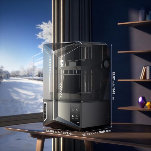 ELEGOO Saturn 4 Ultra 16K Resin 3D Printer with 10" 16K Mono LCD and Flip-up Lid, Smart Tank Heating at 30?, 150mm/h High Speed Printing, Large Printing Size of 8.33x4.66x8.66 Inches - Image 7