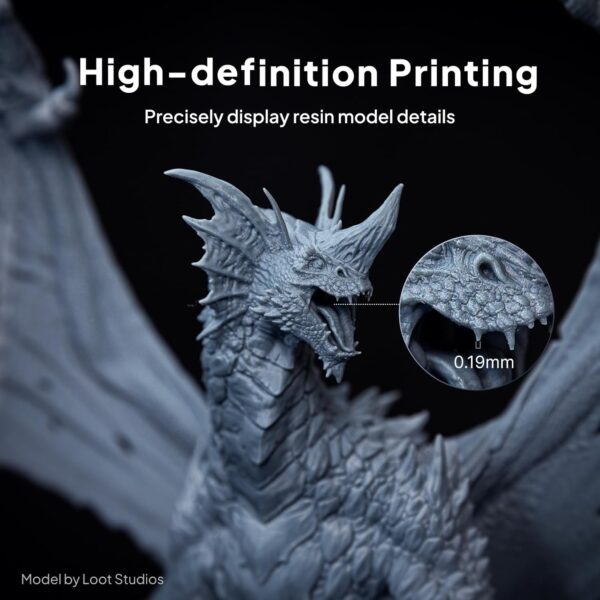 ELEGOO Saturn 4 Ultra 16K Resin 3D Printer with 10" 16K Mono LCD and Flip-up Lid, Smart Tank Heating at 30?, 150mm/h High Speed Printing, Large Printing Size of 8.33x4.66x8.66 Inches - Image 8