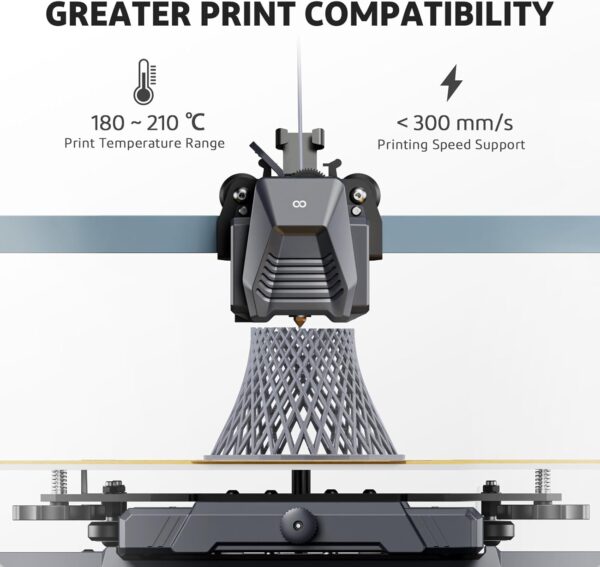 ELEGOO PLA PRO Filament 1.75mm Green 1KG, 30-250mm/s Printing Speed Improved Rigidity 3D Printer Filament Dimensional Accuracy +/- 0.02mm, 1kg Spool (2.2lbs) - Image 5