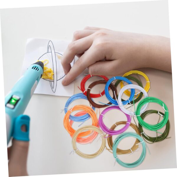 Homoyoyo High Speed 3D Printing Pen Filament Bundle 15 Rolls Filament 1.75mm Mix Colors 5m/ Temperature for 3D Printer Accessories - Image 5