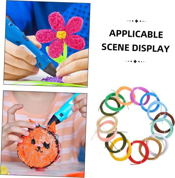 Homoyoyo High Speed 3D Printing Pen Filament Bundle 15 Rolls Filament 1.75mm Mix Colors 5m/ Temperature for 3D Printer Accessories - Image 8