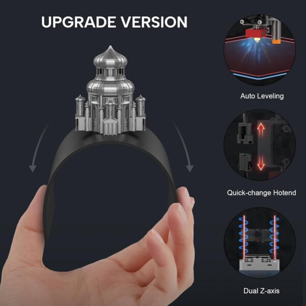 Tina2 Mini 3D Printers, WEEDO Fully Assembled 3D Printers for Kids, Fully Open Source and Auto Leveling, 3D Printer for Home Use, Flexible Printing Platform, Print Area 3.93x84.72x3.93 inch - Image 4