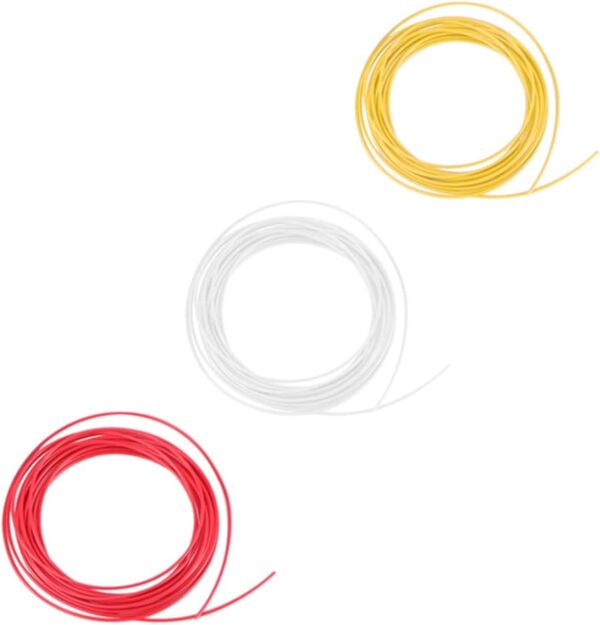 ABOOFAN 5pcs Printing Pen Filament Refills and Filament Black White Yellow Red Green High Strength Tough Compatible with Standard Printers - Image 3