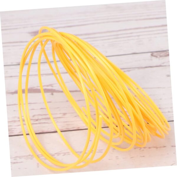 ABOOFAN 5pcs Printing Pen Filament Refills and Filament Black White Yellow Red Green High Strength Tough Compatible with Standard Printers - Image 6