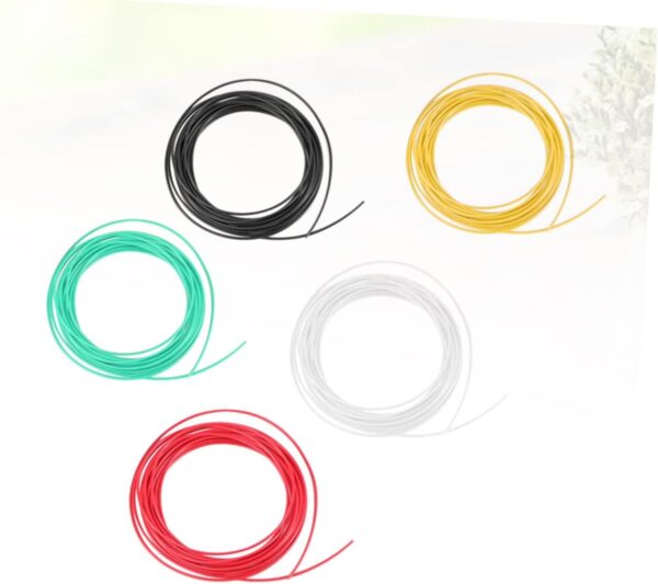 ABOOFAN 5pcs Printing Pen Filament Refills and Filament Black White Yellow Red Green High Strength Tough Compatible with Standard Printers - Image 7