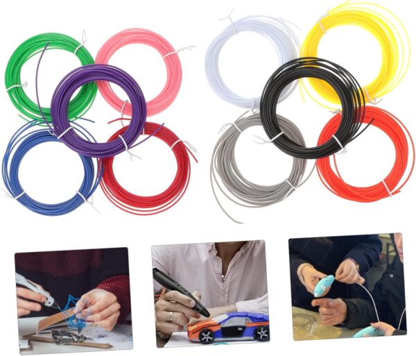 LIFKOME 10pcs High Temperature Printing Pen Filament Colors for Smooth Printing and Creative Projects for Art and Craft Enthusiasts - Image 6