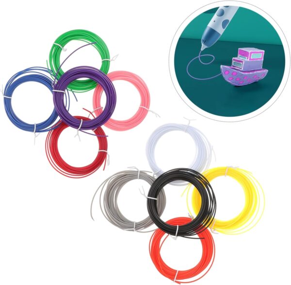 LIFKOME 10pcs High Temperature Printing Pen Filament Colors for Smooth Printing and Creative Projects for Art and Craft Enthusiasts - Image 8