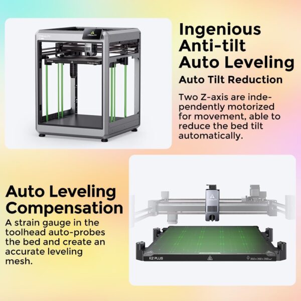 Creality K2 Plus Combo 3D Printer, Multi Color Printing with CFS, 600mm/s Print Speed, Step-servo Motor System 350℃ High-Temp Direct Drive Extruder Build Volume 13.78x13.78x13.78 inch - Image 4
