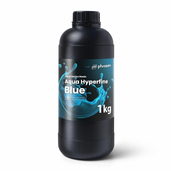 phrozen Aqua Hyperfine Photopolymer Resin for 9K, 12K or Higher Resolution 3D Printers, 405nm LCD UV-Curing 3D Printing with Low Shrinkage & Superior Precision, Smooth Surface Finish (Blue, 1KG) - Image 7
