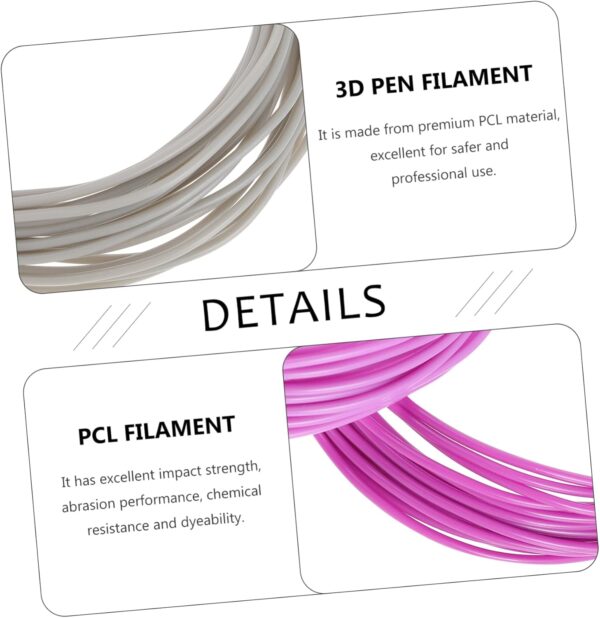 3D Pen Filament Set 20pcs Filament 1.75mm Printing Materials Refills Multi-Colors Great for Beginners Experts - Image 4