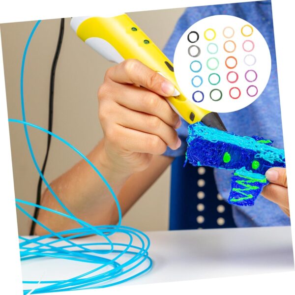 3D Pen Filament Set 20pcs Filament 1.75mm Printing Materials Refills Multi-Colors Great for Beginners Experts - Image 5