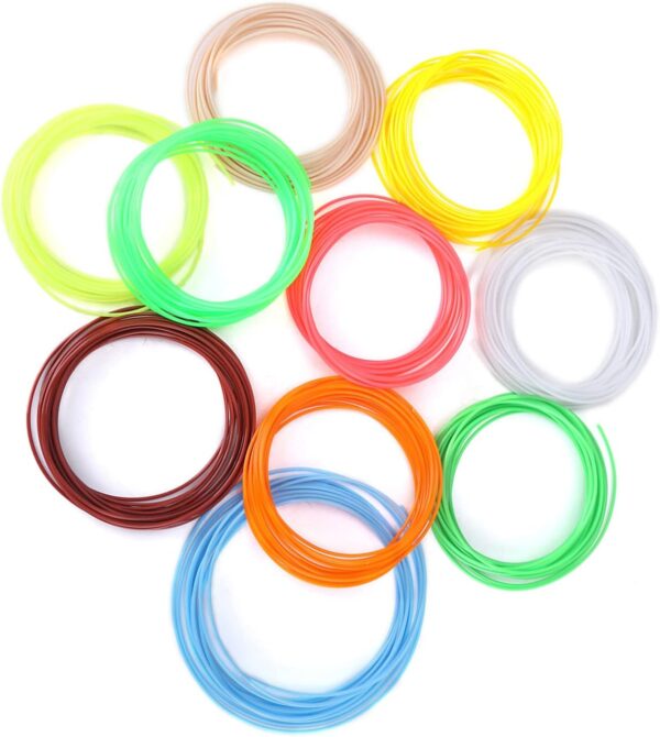 3D Printer Filament, 3D Pen Filament Refills 20 Colors 1.75mm PCL 3D Pen Refills for 3D Printer Low Temperature Printing Pen - Image 9