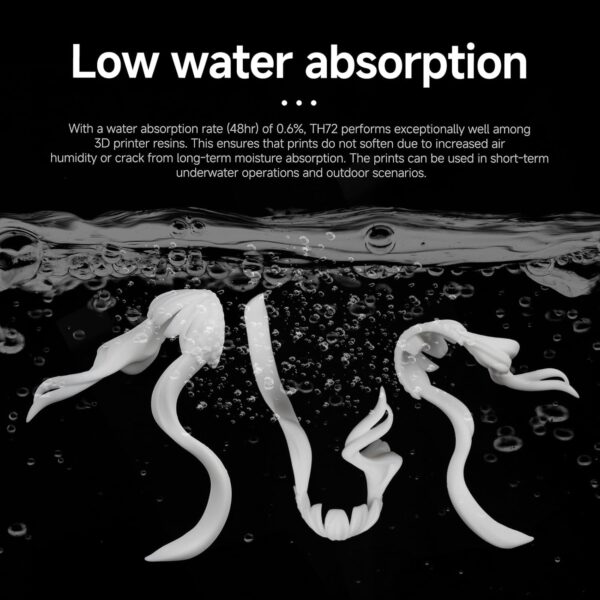 RESIONE 3D Printer Resin, TH72 Flexible Tough Resin with Long-Lasting Toughness and High Elongation, 3D Printing Impact Resistant for Figurines (White 1KG) - Image 5
