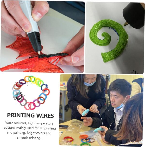 Pcs d Printing Pen Filament Pla Plastic Filaments for Bright Practical High Compatibility Smooth Printing - Image 8