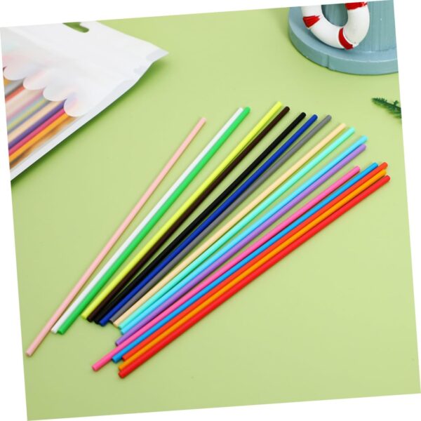 PRETYZOOM 220pcs Multicolor Low Temp Pen Filament Refills for Safe Reusable for Home School and Art Classes Creative Drawing Supplies Compatible with - Image 6