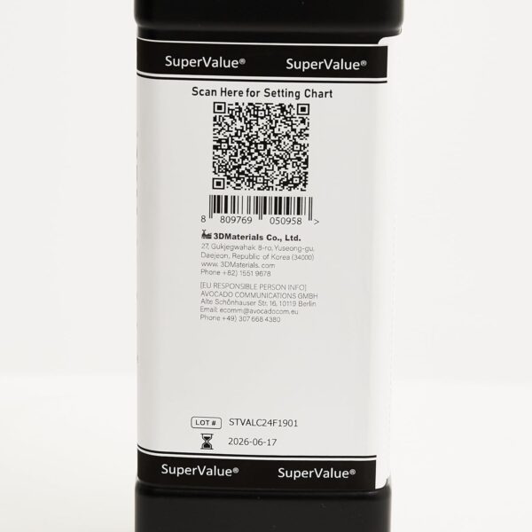 SuperValue 3D Printer Resin for Ultra Low Cost Printing, Made in Korea by 3DMaterials (1000g, Grey) - Image 10