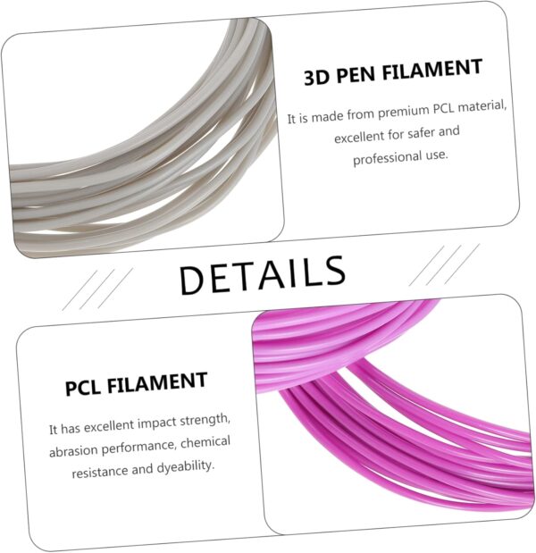 Filament 3D Pen Filament Refills 20pcs 1.75mm Pla Red Matte Dark Red Pla High Success Rate for 3D Printing Pen - Image 4