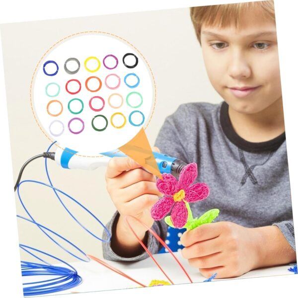 Filament 3D Pen Filament Refills 20pcs 1.75mm Pla Red Matte Dark Red Pla High Success Rate for 3D Printing Pen - Image 5
