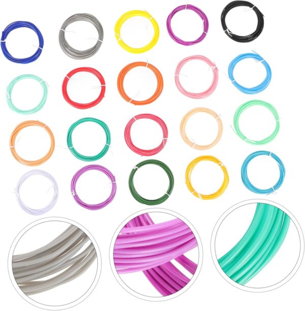 Filament 3D Pen Filament Refills 20pcs 1.75mm Pla Red Matte Dark Red Pla High Success Rate for 3D Printing Pen - Image 7
