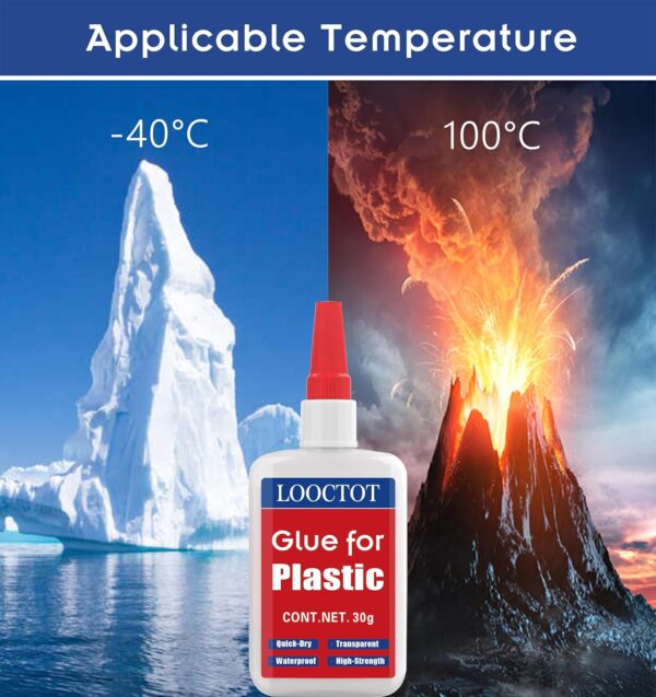 30g Plastic Glue,Adhesive for Legos&Miniatures,3D Printing,Toy Car,ABS,PVC;Super Instant Glue Bonding Between Plastics, Waterproof Clear - Image 5