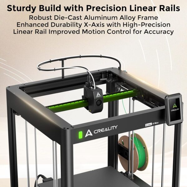 Creality Ender-5 Max 3D Printer, 400x400x400mm Large Build Volume, 700mm/s High-Speed Printing, 36-Point Auto Leveling, LAN Multi-Device Control, Professional FDM 3D Printing - Image 7