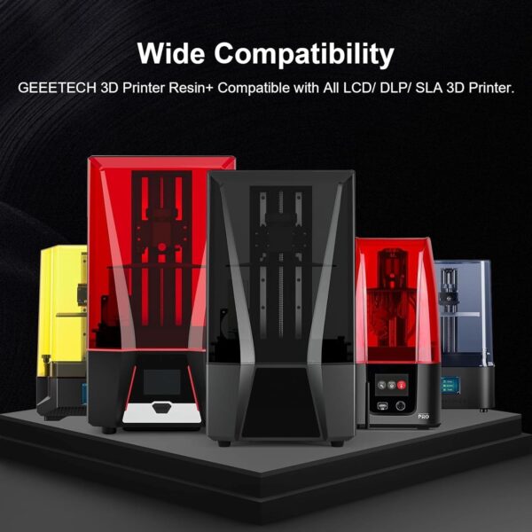 GEEETECH Upgraded 3D Printer Resin, 405nm Fast UV-Curing 1kg Standard Resin, Photopolymer 3D Printing Resin for DLP LCD 3D Printing (Blue, 1kg) - Image 7