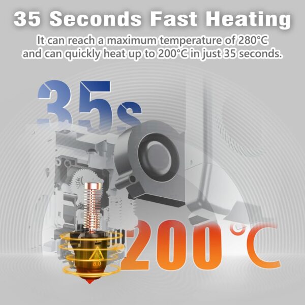 Original 3D Printer Nozzle for FLASHFORGE Adventurer 5M Hotend,3S Quick Detachable Nozzle,Up to 280℃ High Temp 32mm³/s High Flow Nozzle,Adventurer 5M Pro Nozzle（0.25mm,0.4mm,0.6mm) - Image 4