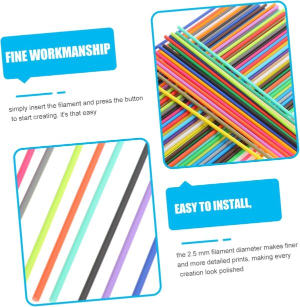 Doodler Pen Filament Refills Pcs Colors Low Temperature for Drawing Supplies Diy Crafting - Image 3