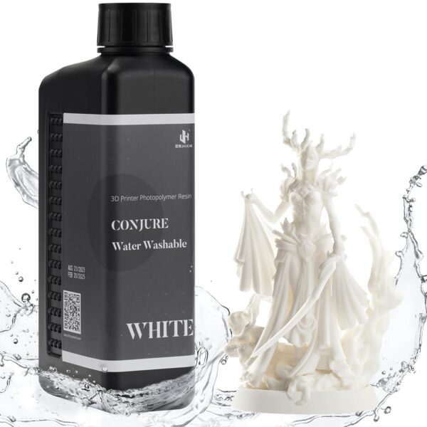 Chitu Systems Water Washable Resin 1KG,Faster Post-Processing, 405nm Standard Photopolymer Resin for 8K/10K/12K/LCD/DLP/SLA 3D Printers, Near-Expiry Resin - Limited Stock (White, 1000g)