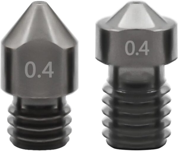 E.3.D V6 V5 Nozzle Super Hardened Steel Corrosion-Resistant High Temperature Die Steel Nozzle 1.75mm 3D Printer Parts Compatible with Ender3(2PCS,0.2mm) - Image 5