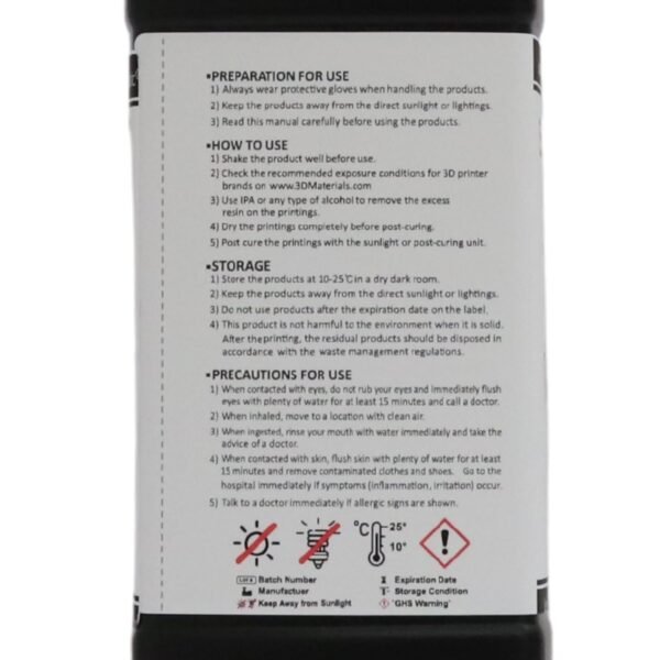 SuperElastic 3D Printer Resin, Softness 60A Simulating Soft Silicone, Made in Korea by 3DMaterials (500g, Clear) - Image 12