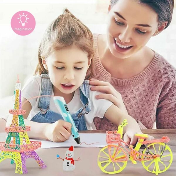 30Pcs 3D Pen Filament 1.75mm PLA Refills Pack, 3D Printing Pen Refills 30 Colors, Each Color 16.4 Feet, Universal Safety 3D Pen PLA Filament for 3D Pen and 3D Printer - Image 3