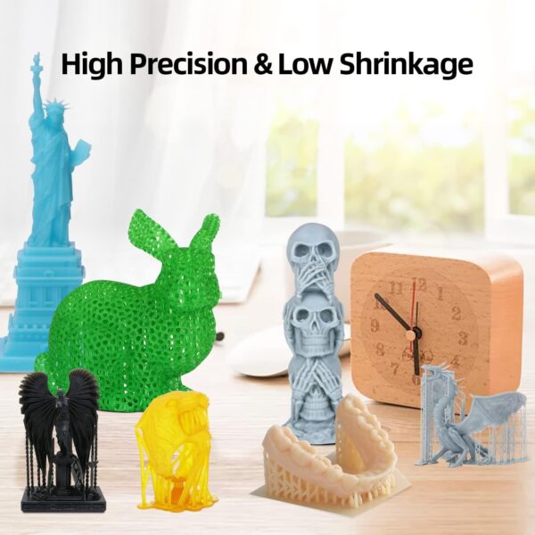 ANYCUBIC 3D Printer Resin, 405nm High Precision Fast Curing Photopolymer Resin for LCD 3D Printing 1kg Clear - Image 4