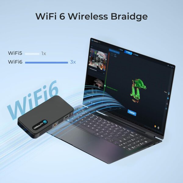 Creality CR-Scan Ferret Pro 3D Scanner for Printing, 0.1mm Accuracy & 60FPS Wireless Scanning with WiFi6/Anti-Shake, Full-Color Handheld Scanner Compatible with Win/Mac/iOS/Android - Image 6