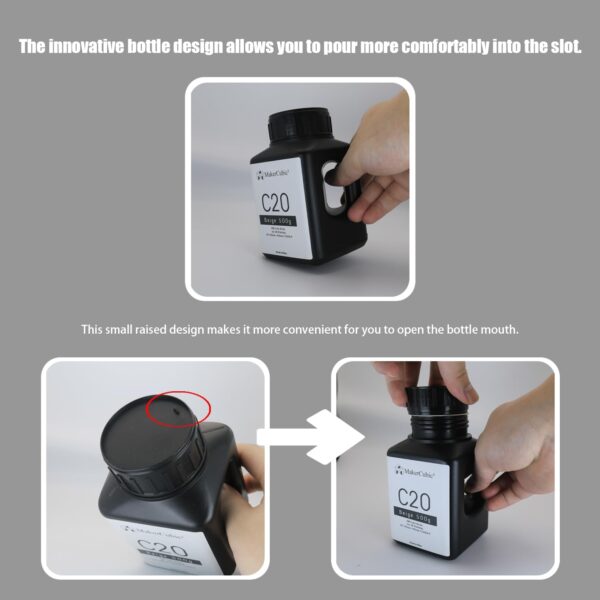 Standard Resin Fast Curing, for 395-405nm UV Light Curing 3D Printing Liquid，Well Formed(White,500g） - Image 6