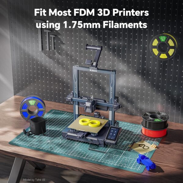 PLA PRO Filament 1.75mm, Stronger Toughness 3D Printer Filament, PLA Filament Dimensional Accuracy +/- 0.02 mm, Neatly Wound, Fits Most FDM 3D Printer, 1KG Black - Image 7