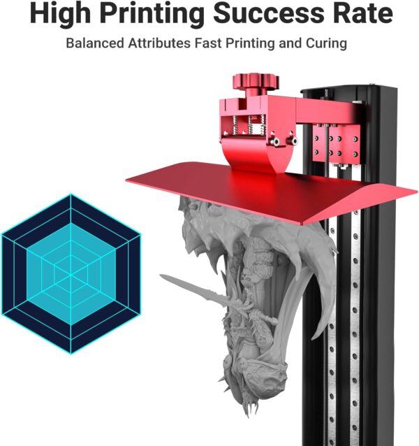 Kingroon Standard 3D Printer Resin, High Precision UV-Curing 3D Resin, Designed to Showcase Highly Detailed 3D Models & Works 0.5kg (Gray) - Image 7