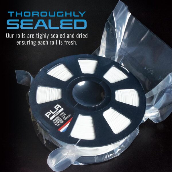HATCHBOX PLA MAX V2 Gray 3D Printer Filament Made in The USA, 1.75mm Diameter 1 KG Spool, Premium USA Made 3D Printing Filament - Image 4
